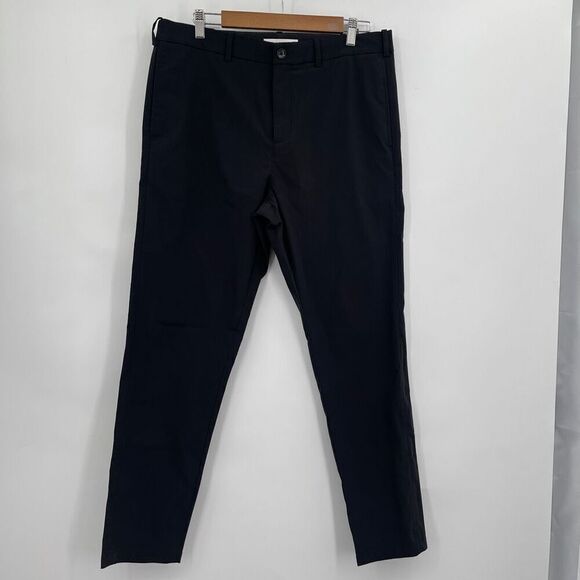 Hill City Men's High Rise Classic Fit Career Black Slacks Size 34/30 - Picture 1 of 7